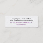 神の愛および慈悲は魅力的なカードです スキニー名刺 (裏面)