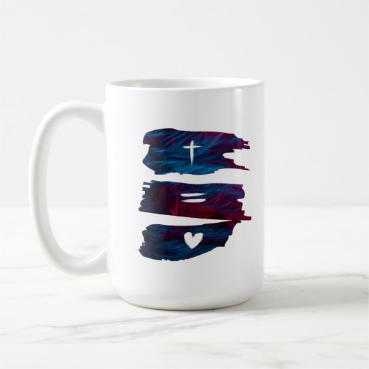 神の愛から私たちを引き離すことはできない – Rom コーヒーマグカップ (左)