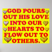 神の愛が私たちのハートに注がれる。 ポスター (正面)