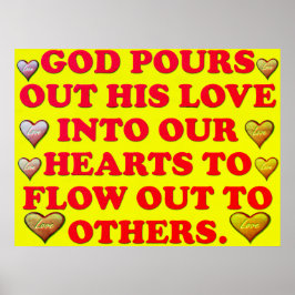 神の愛が私たちのハートに注がれる。 ポスター