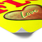 神の愛が私たちのハートに注がれる。 ポスター (角)