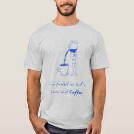 神の愛とコーヒーで活力が湧く Tシャツ
