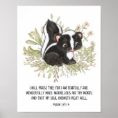 神の愛と創造の証、水彩画聖書 ポスター (正面)