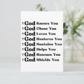 神の愛と約束の信仰に満ちた献身 カード (スタンド正面)