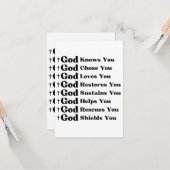 神の愛と約束の信仰に満ちた献身 カード (正面/裏面インサイチュ)