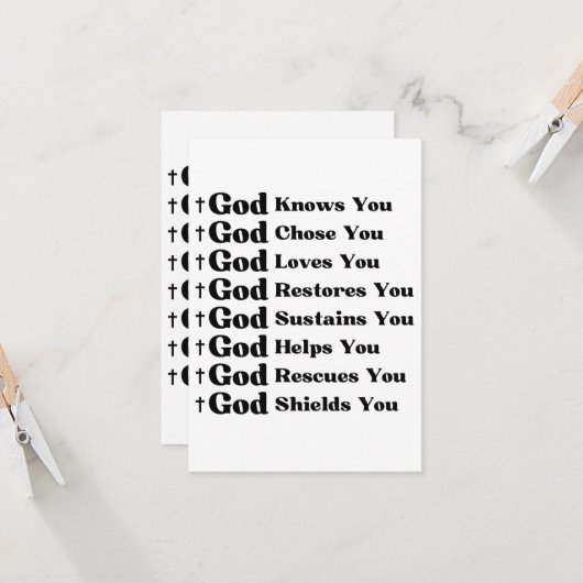 神の愛と約束の信仰に満ちた献身 カード (正面/裏面インサイチュ)