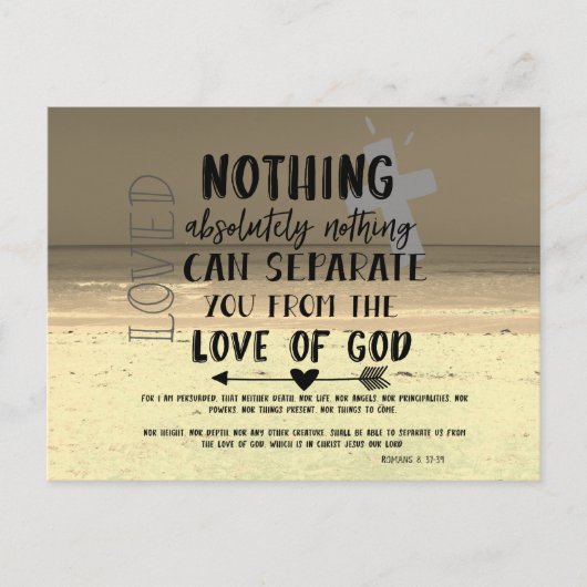 神の愛に関する名言と聖書の言葉 ポストカード (正面)