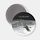 神の愛のない宝インスパイアのロザリオ マグネット (正面/裏面)