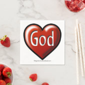 神の愛のハート スタンダードカクテルナプキン (インサイチュ)