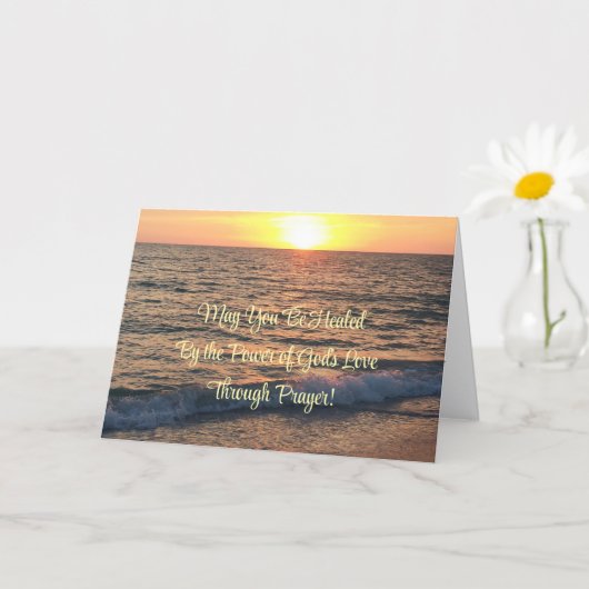 神の愛の力によって癒されるなら、カード カード (小さな植物)