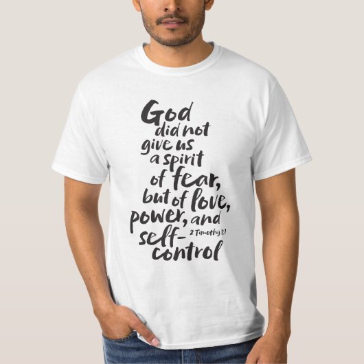 神の愛の精神 - キリスト教 - 聖書の詩 Tシャツ (正面)