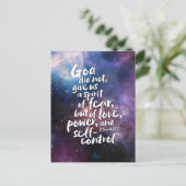 神の愛の精神-恐怖なし-パワーバイブル詩 シーズンポストカード (スタンド正面)