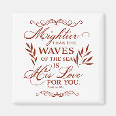 神の愛の聖書の聖句、インスパイア神の高揚 マグネット (正面)