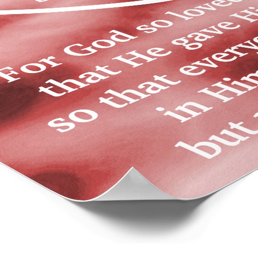 神の愛の贈り物のポスターカスタマイズ ポスター (角)