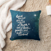 神の愛の霊 – NO FEAR - POWER Bible Verse クッション (ブランケット)
