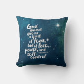 神の愛の霊 – NO FEAR - POWER Bible Verse クッション (正面)