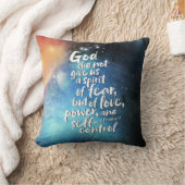 神の愛の霊 – NO FEAR - POWER Bible Verse クッション (ブランケット)