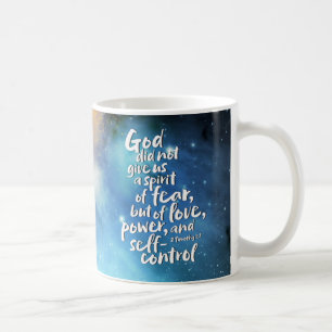 神の愛の霊 – NO FEAR - POWER Bible Verse コーヒーマグカップ