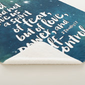 神の愛の霊 – NO FEAR - POWER Bible Verse シェルパブランケット (3/4)