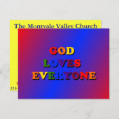 神の愛はすべての人に届く招待状 招待状 (正面/裏面)