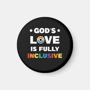 神の愛はすべての人を包みます レズビアン・ゲイ Pride Month マグネット