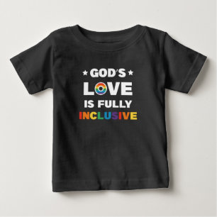 神の愛はすべての人を包み込む LGBTプライド月間 ベビーTシャツ