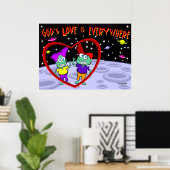 神の愛はどこにでもある ポスター (ホームオフィス)