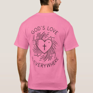 神の愛はどこにでもある Tシャツ