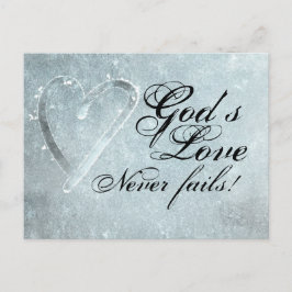 神の愛はバレンタインデーを決して破らない ポストカード