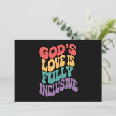 神の愛は完全に包摂的なクリスチャン・イエスLGBt 招待状 (スタンド正面)