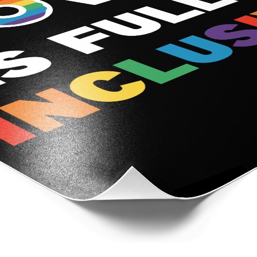 神の愛は完全に包摂的なゲイLGBTプライド月 フォトプリント (角)