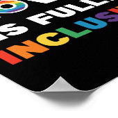 神の愛は完全に包摂的なゲイLGBTプライド月 ポスター (角)