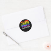 神の愛は完全に包摂的なLGBTゲイ ラウンドシール (封筒)