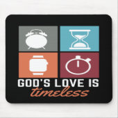 神の愛は永遠のクリスチャンのマウスパッド マウスパッド (正面)
