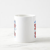 「神の愛は決してマグカップを終えない –  コーヒーマグカップ (中央)