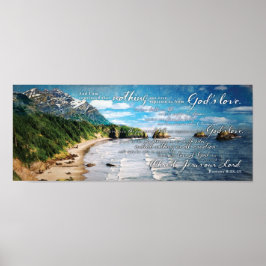 神の愛をローマ人の聖書の聖句から切り離すことはできない ポスター