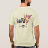 "神の愛を受け入れる:忠実賛美&" Tシャツ (裏面)