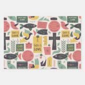 神の愛を喜ぶ:恵みの鳩 ラッピングペーパーシート (正面2)