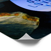 神の愛を思い出させる。キリスト教信仰 ポスター (角)