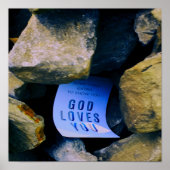 神の愛を思い出させる。キリスト教信仰 ポスター (正面)