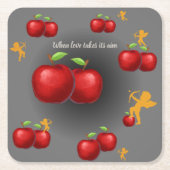 神の愛 スクエアペーパーコースター (正面)