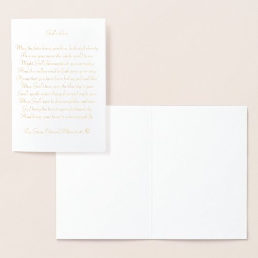 神の愛 箔カード (ディスプレー)