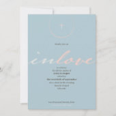 神の愛　結婚式招待状 招待状 (正面)