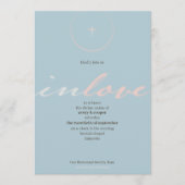 神の愛 結婚式招待状 招待状 (正面)