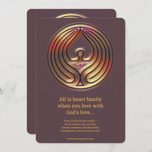 神の愛 - 002 招待状 (正面/裏面)