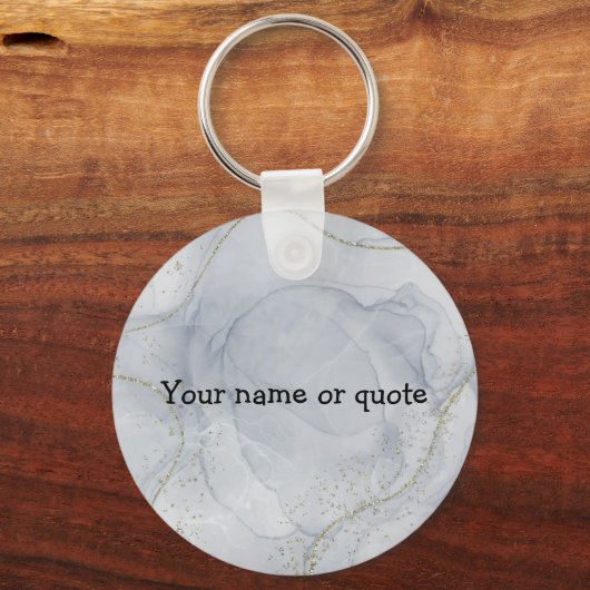 神の感動的呼びおもしろい声についての引用文 キーホルダー (裏面)