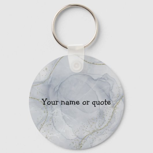 神の感動的呼びおもしろい声についての引用文 キーホルダー (裏面)