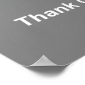 神の感謝していコーヒー青みがかった白とメイブ ポスター (角)