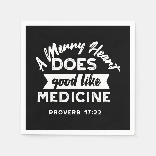 神の感謝 – 「感謝してい神この賜物に スタンダードカクテルナプキン (正面)