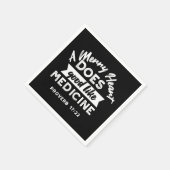 神の感謝 – 「感謝してい神この賜物に スタンダードカクテルナプキン (角)